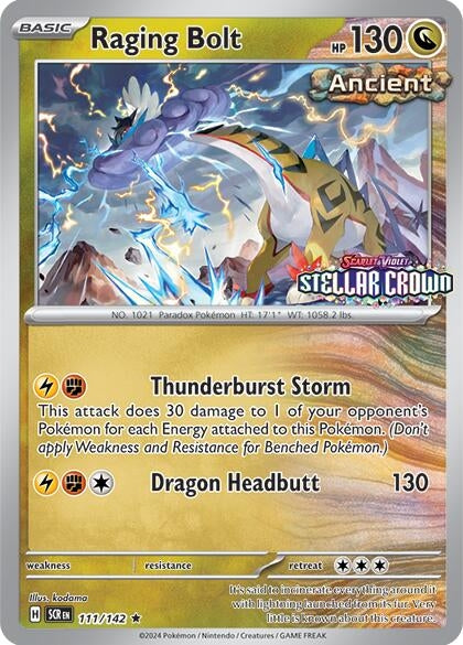 Image for Raging Bolt - 111/142 (Cosmo Holo) (Best Buy) (111/142) (Miscellaneous Cards & Products) (MCAP) - Pokemon