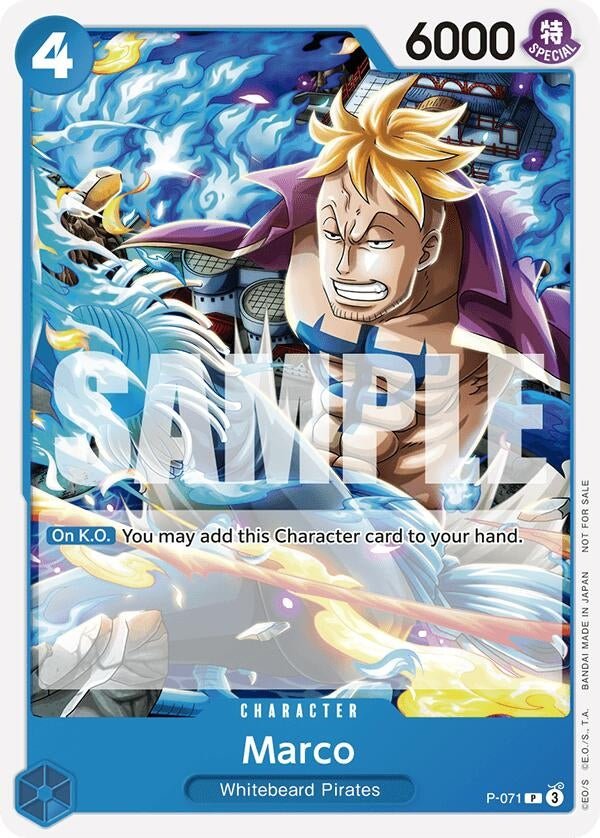 Marco (Two Legends Pre-Release) (P-071) (One Piece Promotion Cards) One Piece Card Game