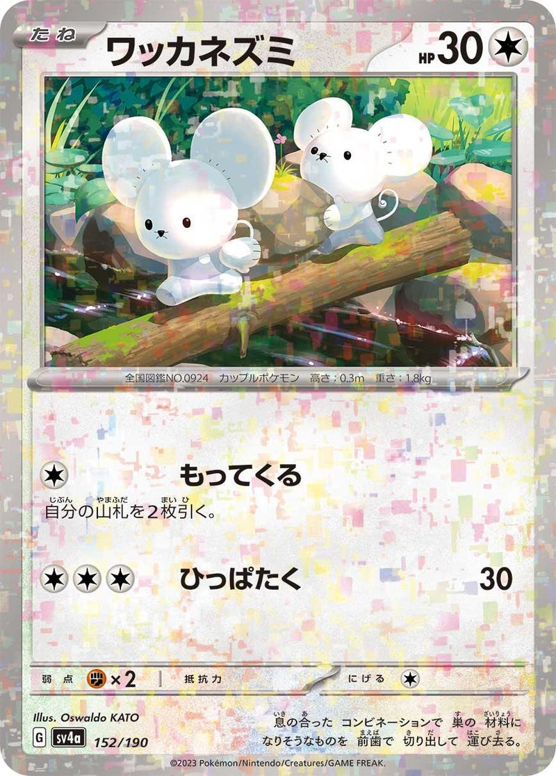 Image for Tandemaus - 152/190 (Mirror Holofoil) (152/190) (SV4a: Shiny Treasure ex) (SV4a) - Pokemon Japan