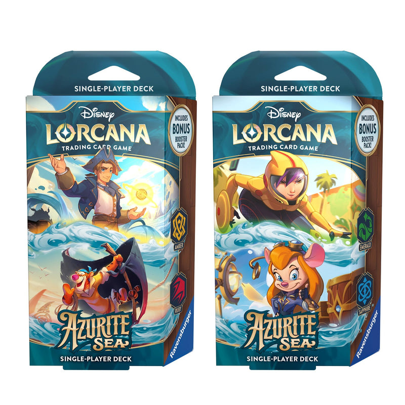 Image for Disney Lorcana: Azurite Sea Starter Deck [Set of 2] - Disney Lorcana