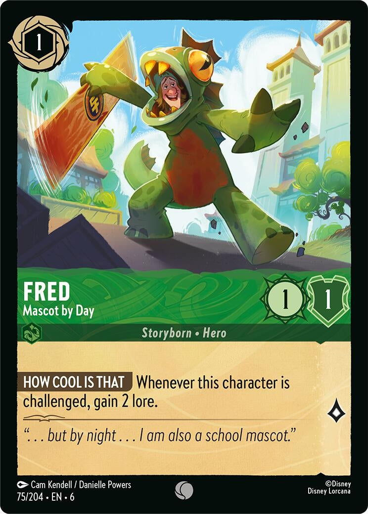 Image for Fred - Mascot by Day (75/204) (Azurite Sea) (6) - Disney Lorcana