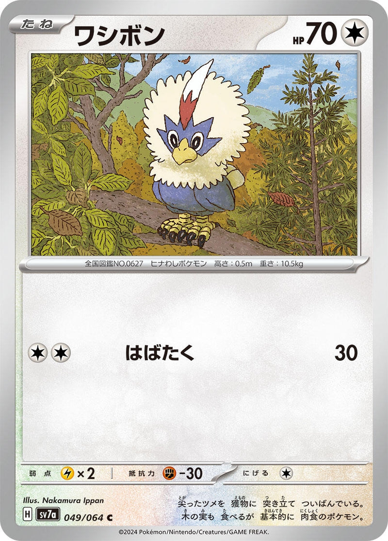 Image for Rufflet (049/064) (SV7a: Paradise Dragona) (SV7a) - Pokemon Japan