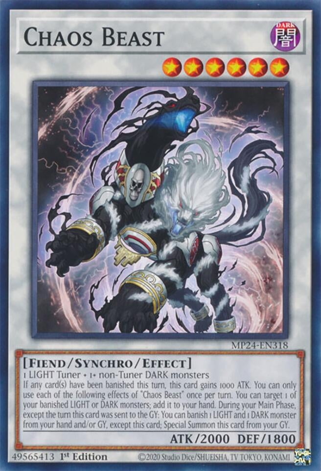 Chaos Beast (MP24-EN318) (25th Anniversary Tin: Dueling Mirrors) YuGiOh