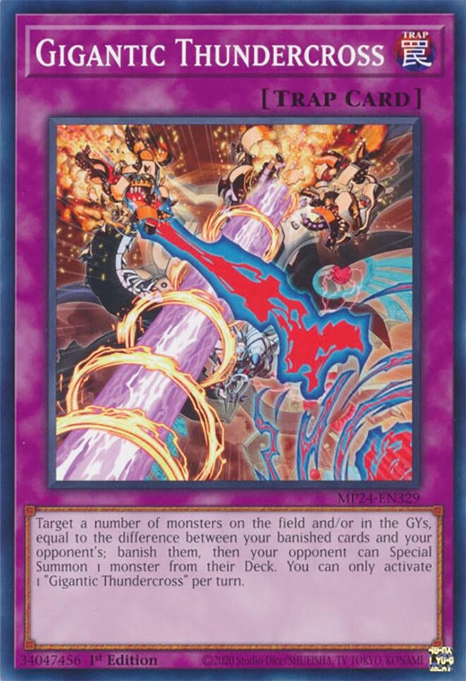 Gigantic Thundercross (MP24-EN329) (25th Anniversary Tin: Dueling Mirrors) YuGiOh