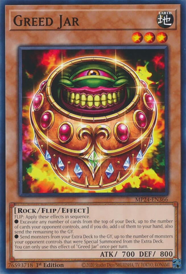 Greed Jar (MP24-EN366) (25th Anniversary Tin: Dueling Mirrors) YuGiOh