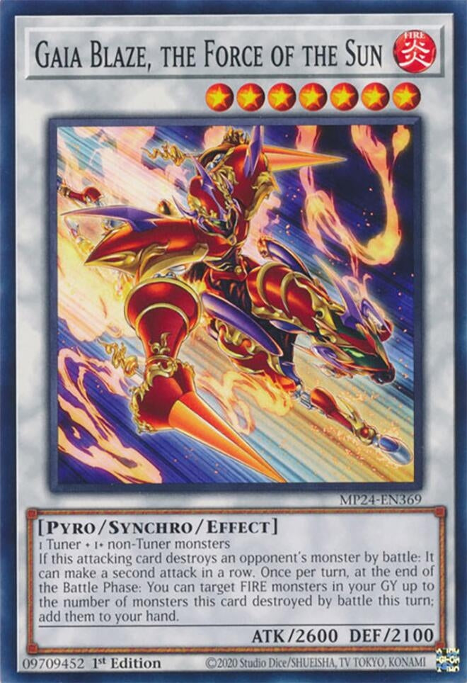 Gaia Blaze, the Force of the Sun (MP24-EN369) (25th Anniversary Tin: Dueling Mirrors) YuGiOh