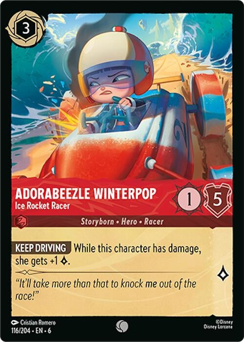 Image for Adorabeezle Winterpop - Ice Rocket Racer (116/204) (Azurite Sea) (6) - Disney Lorcana