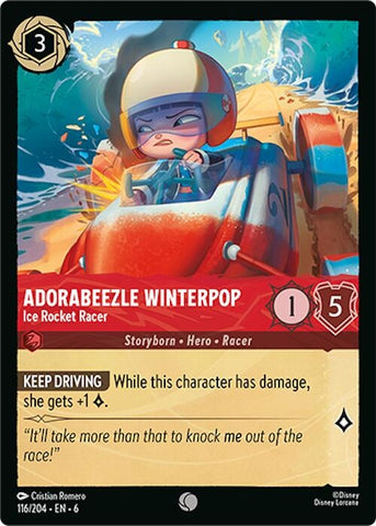 Image for Adorabeezle Winterpop - Ice Rocket Racer (116/204) (Azurite Sea) (6) - Disney Lorcana
