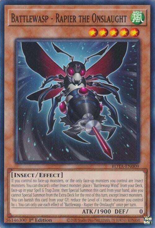 Battlewasp - Rapier the Onslaught (ROTA-EN009) (Rage of the Abyss) YuGiOh