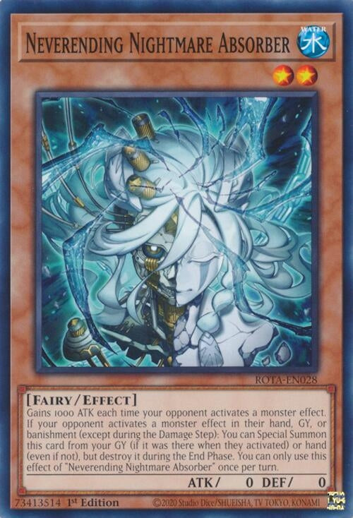 Neverending Nightmare Absorber (ROTA-EN028) (Rage of the Abyss) YuGiOh