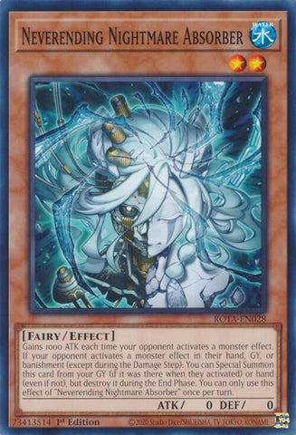 Neverending Nightmare Absorber (ROTA-EN028) (Rage of the Abyss) YuGiOh