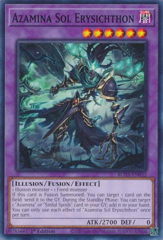 Azamina Sol Erysichthon (ROTA-EN032) (Rage of the Abyss) YuGiOh