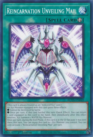 Reincarnation Unveiling Mail (ROTA-EN049) (Rage of the Abyss) YuGiOh