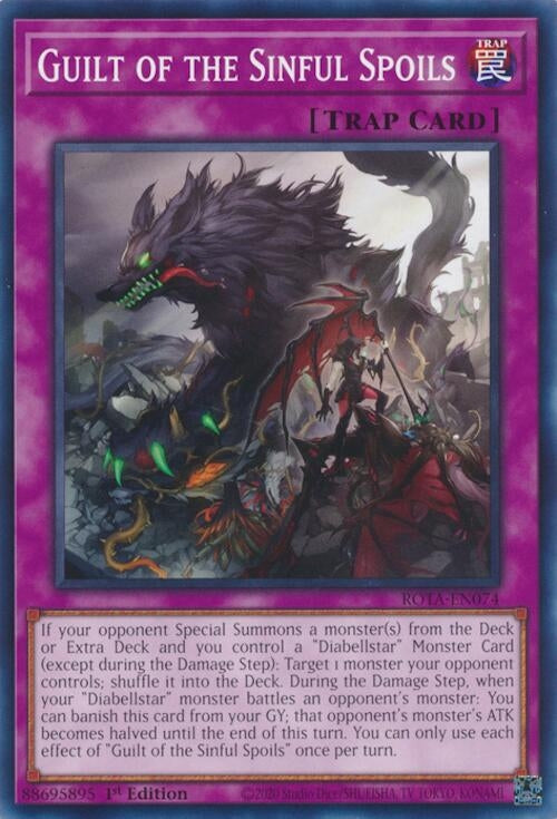 Guilt of the Sinful Spoils (ROTA-EN074) (Rage of the Abyss) YuGiOh