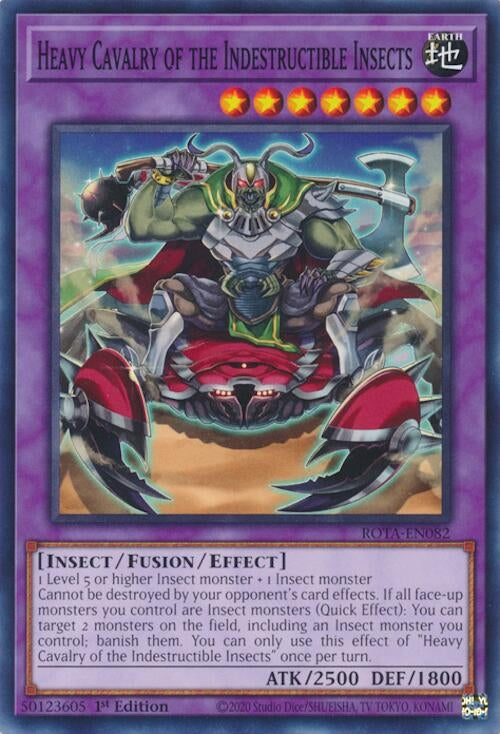 Heavy Cavalry of the Indestructible Insects (ROTA-EN082) (Rage of the Abyss) YuGiOh