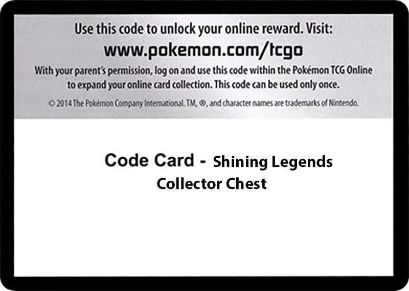 Image for Code Card - Shining Legends Collector Chest (Shining Legends) (SHL) - Pokemon