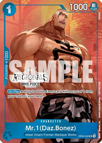 Image for Mr.1 (Daz.Bonez) (Offline Regional 2024 Vol. 3) (OP02-063) (One Piece Promotion Cards) - One Piece Card Game
