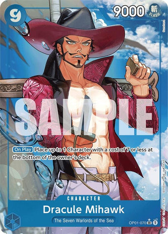 Image for Dracule Mihawk (OP01-070) (Alternate Art) (OP01-070) (Premium Booster -The Best-) - One Piece Card Game