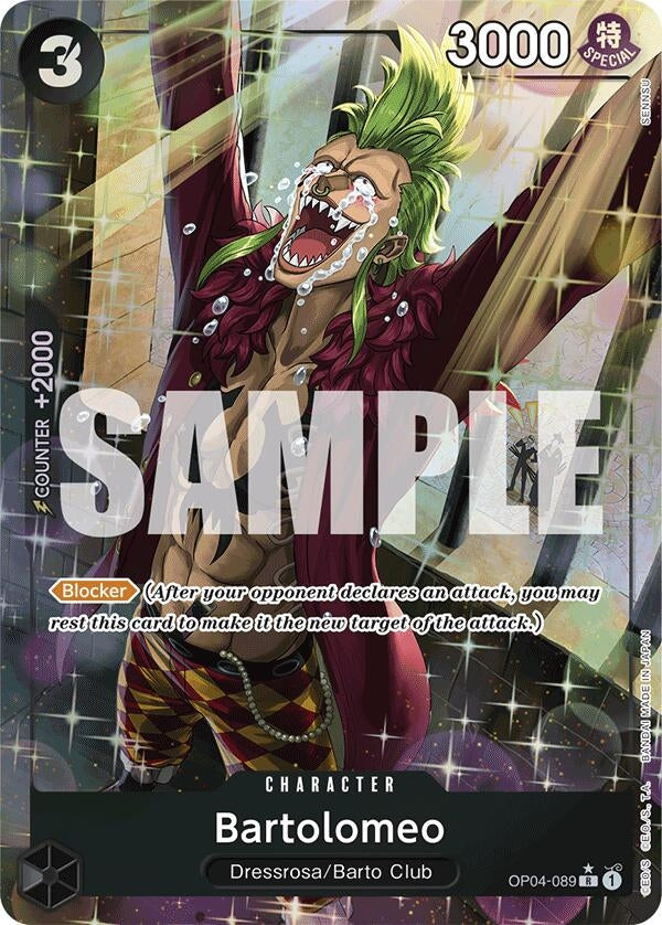 Bartolomeo (OP04-089) (Alternate Art) (OP04-089) (Premium Booster -The Best-) One Piece Card Game
