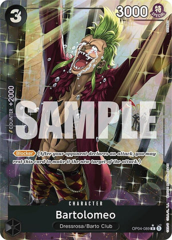 Bartolomeo (OP04-089) (Alternate Art) (OP04-089) (Premium Booster -The Best-) One Piece Card Game