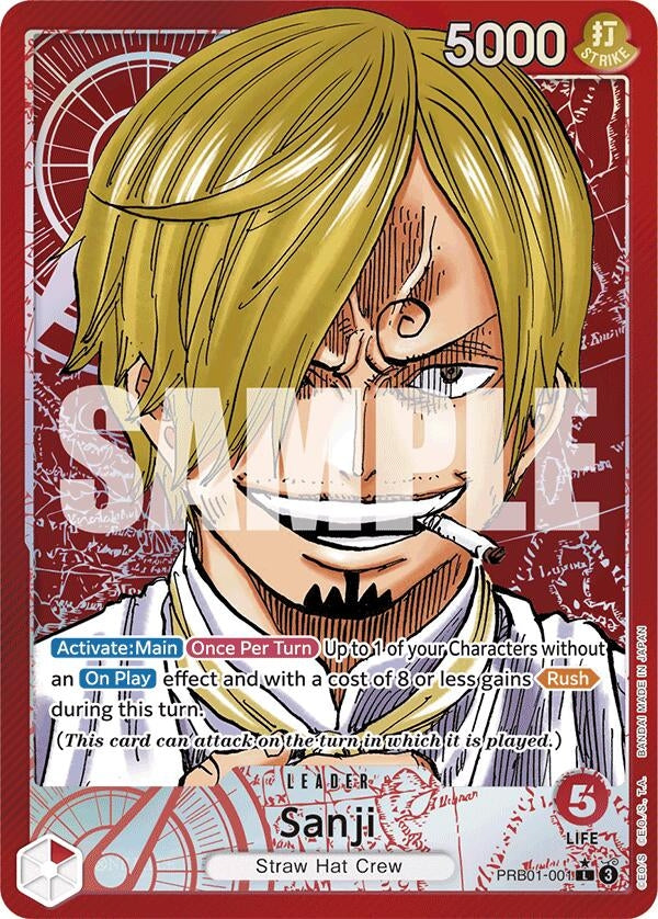 Sanji (PRB01-001) (Alternate Art) (PRB01-001) (Premium Booster -The Best-) One Piece Card Game