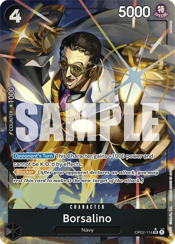 Borsalino (Alternate Art) (OP02-114) (Premium Booster -The Best-) One Piece Card Game