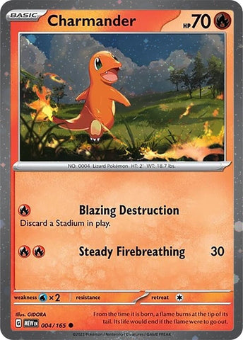 Charmander - 004/165 (Cosmos Holo) (004/165) (Miscellaneous Cards & Products) Pokemon