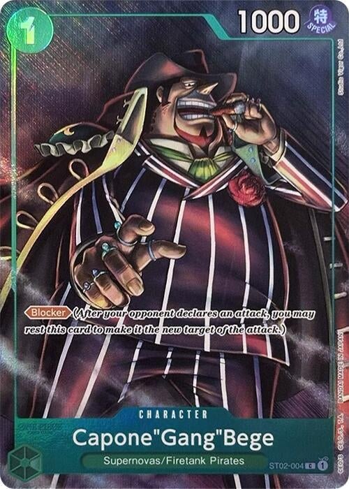 Capone"Gang"Bege (Premium Card Collection -Best Selection Vol. 2-) (ST02-004) (One Piece Promotion Cards) One Piece Card Game