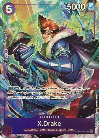 X.Drake (Premium Card Collection -Best Selection Vol. 2-) (OP01-114) (One Piece Promotion Cards) One Piece Card Game
