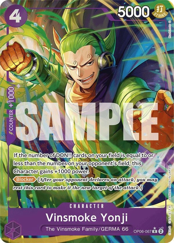 Vinsmoke Yonji (OP06-067) (Alternate Art) (OP06-067) (Premium Booster -The Best-) One Piece Card Game
