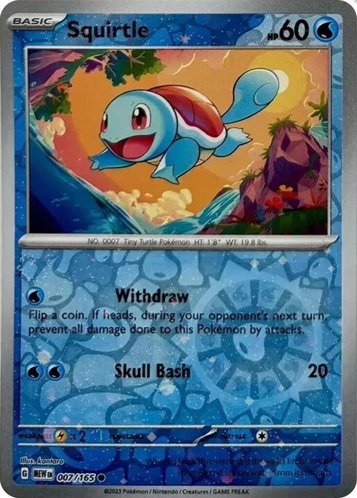Image for Squirtle - 007/165 (Reverse Cosmos Holo) (Costco Exclusive) (007/165) (Miscellaneous Cards & Products) (MCAP) - Pokemon