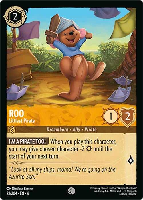 Image for Roo - Littlest Pirate (23/204) (Azurite Sea) (6) - Disney Lorcana