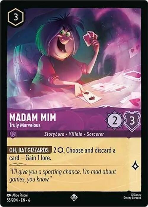 Image for Madam Mim - Truly Marvelous (55/204) (Azurite Sea) (6) - Disney Lorcana