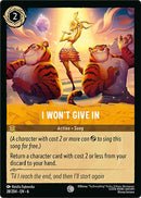 Image for I Won't Give In (28/204) (Azurite Sea) (6) - Disney Lorcana