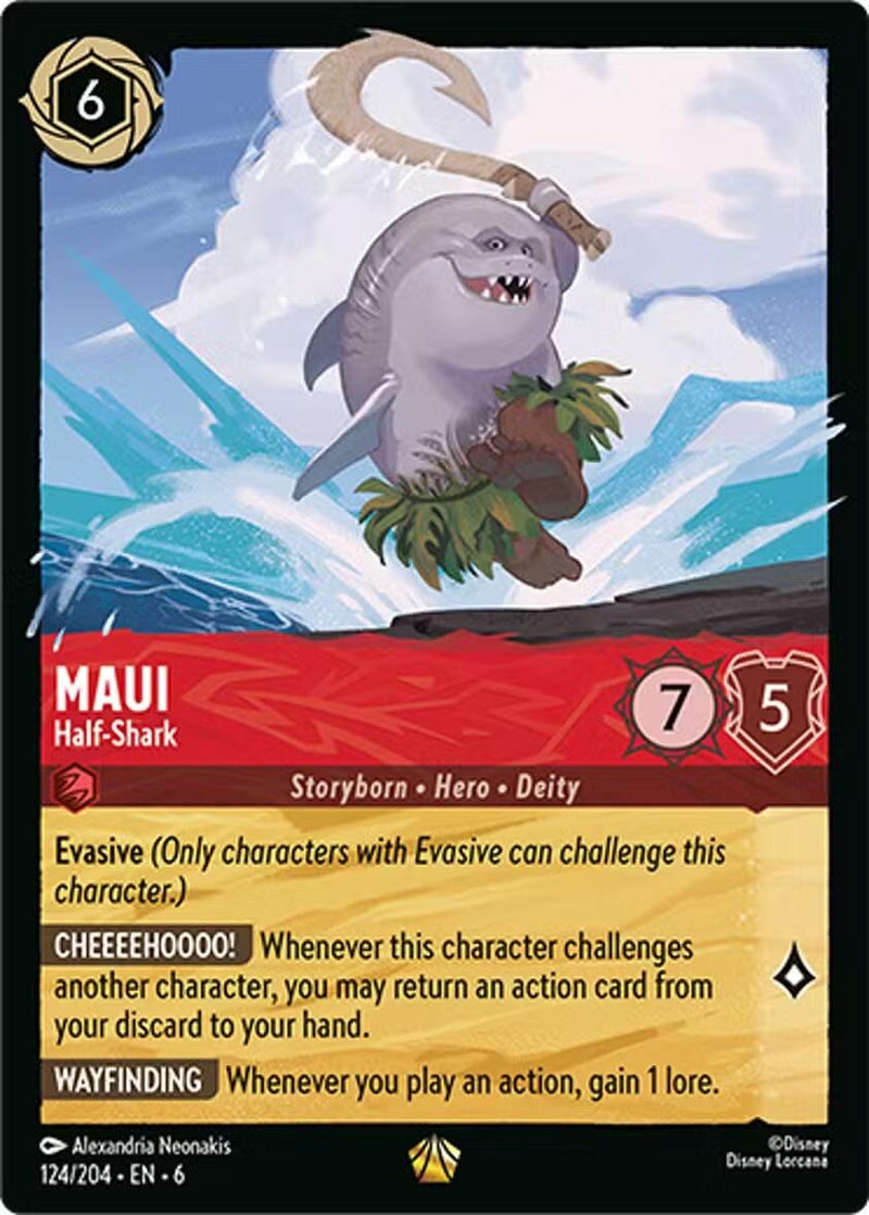 Image for Maui - Half-Shark (124/204) (Azurite Sea) (6) - Disney Lorcana