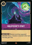 Image for Maleficent's Staff (65/204) (Azurite Sea) (6) - Disney Lorcana