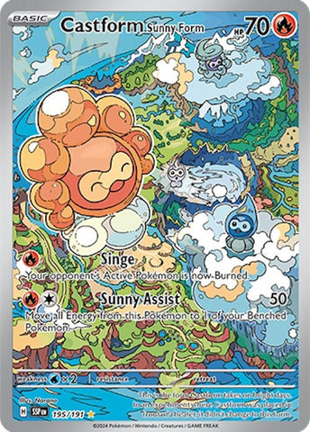 Image for Castform Sunny Form (195/191) (SV08: Surging Sparks) - Pokemon