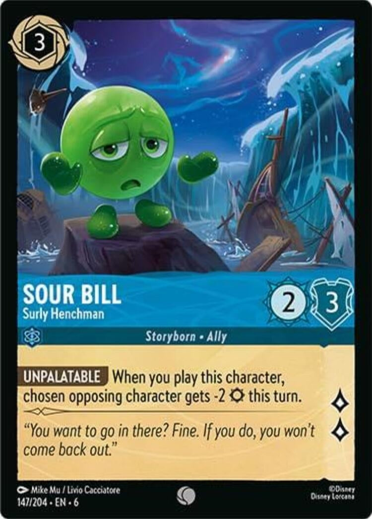Image for Sour Bill - Surly Henchman (147/204) (Azurite Sea) (6) - Disney Lorcana