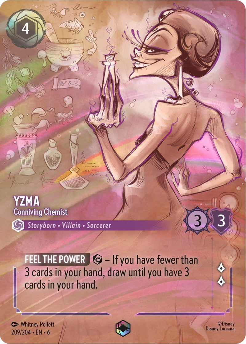 Image for Yzma - Conniving Chemist (Enchanted) (209/204) (Azurite Sea) (6) - Disney Lorcana