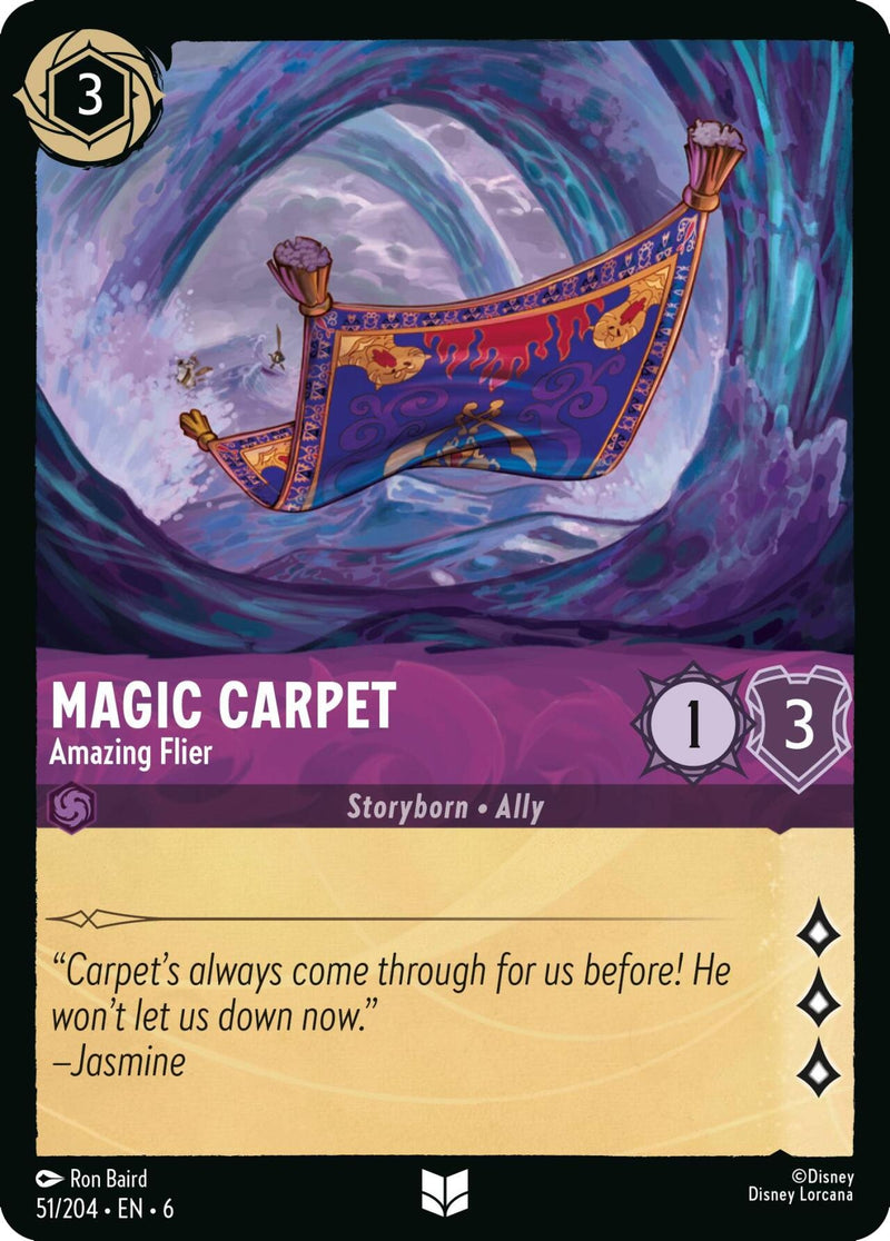 Image for Magic Carpet - Amazing Flier (51/204) (Azurite Sea) (6) - Disney Lorcana