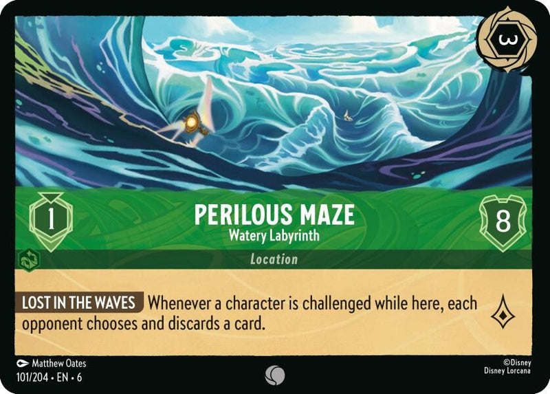 Image for Perilous Maze - Watery Labyrinth (101/204) (Azurite Sea) (6) - Disney Lorcana