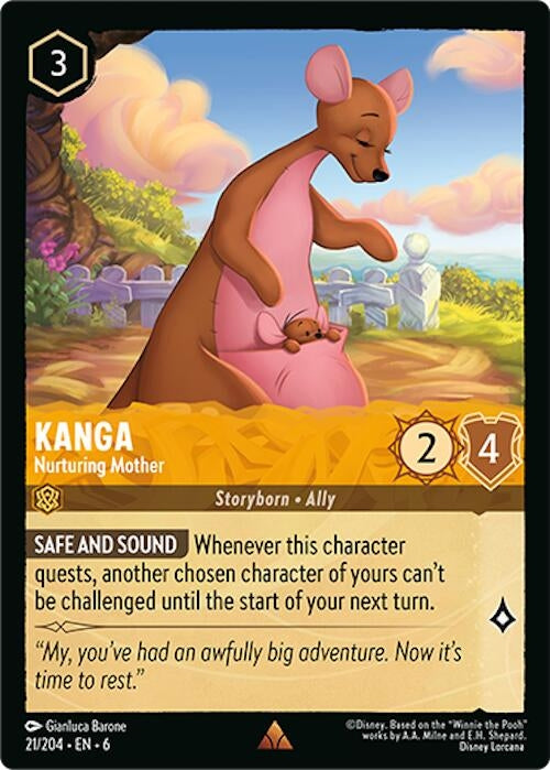 Image for Kanga - Nurturing Mother (21/204) (Azurite Sea) (6) - Disney Lorcana