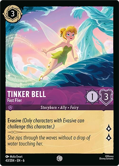 Image for Tinker Bell - Fast Flier (43/204) (Azurite Sea) (6) - Disney Lorcana