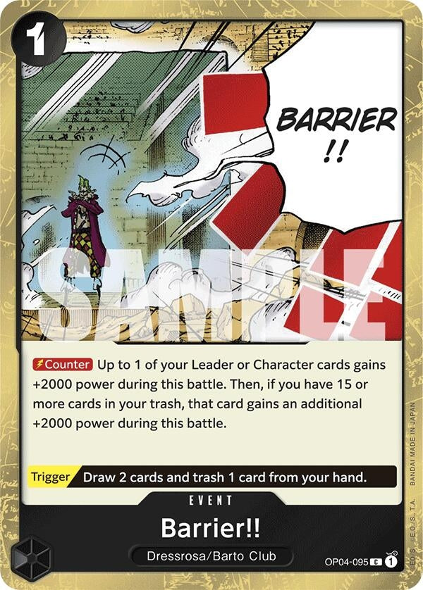 Image for Barrier!! (Jolly Roger Foil) (OP04-095) (Premium Booster -The Best-) - One Piece Card Game