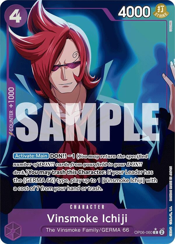 Vinsmoke Ichiji (OP06-060) (Full Art) (OP06-060) (Premium Booster -The Best-) One Piece Card Game