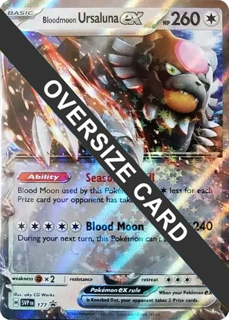 Image for Bloodmoon Ursaluna ex - 177 (141/167) (Jumbo Cards) (PR) - Pokemon