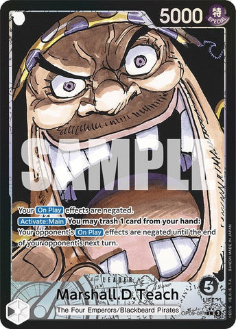 Marshall.D.Teach (081) (Parallel) (OP09-081) (Emperors in the New World) One Piece Card Game