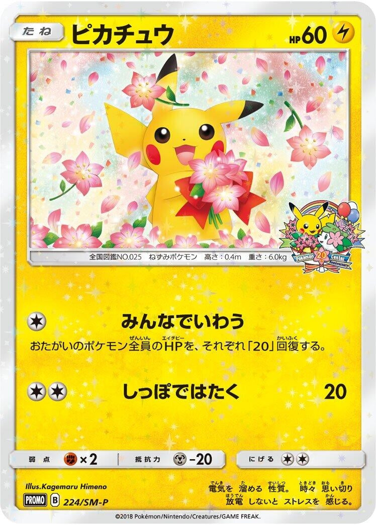 Image for Pikachu - 224/SM-P (224/SM-P) (SM-P: Sun & Moon Promos) (SM-P) - Pokemon Japan