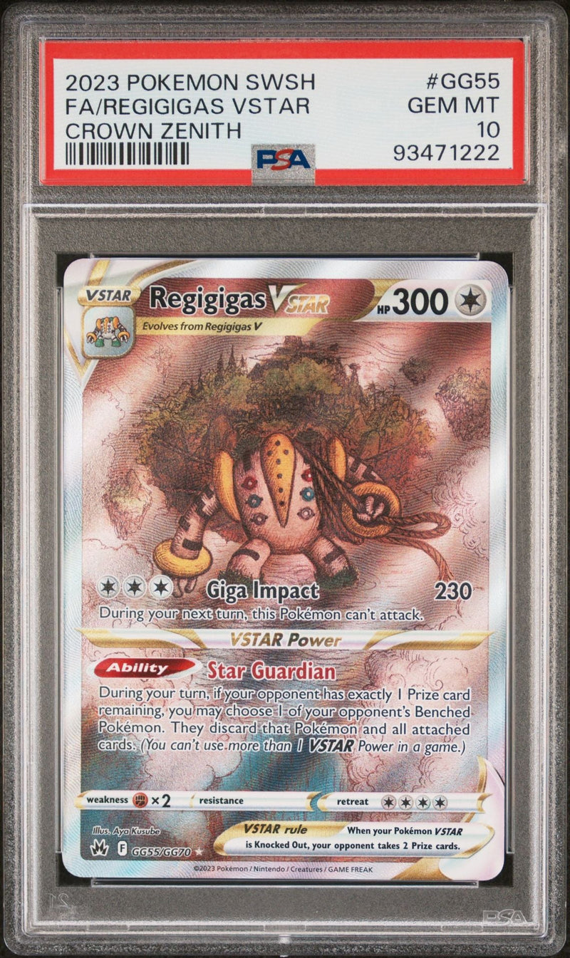 REGIGIGAS VSTAR - CROWN ZENITH - PSA GEM MT 10 Pokemon Single