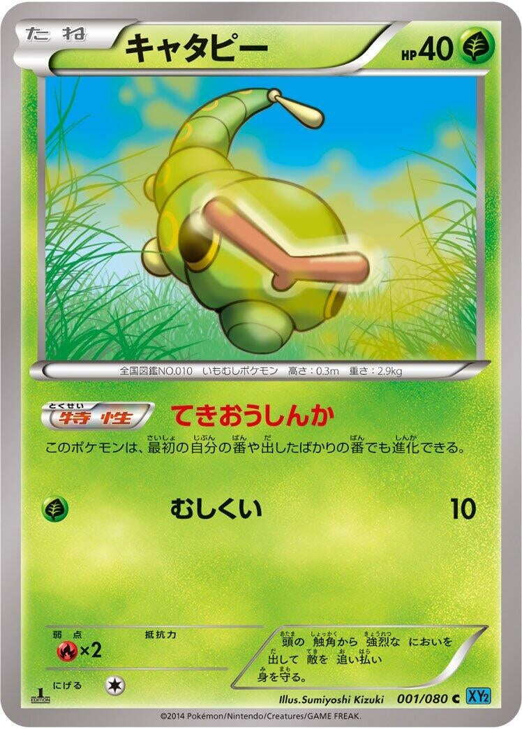 Image for Caterpie (001/080) (XY2: Wild Blaze) - Pokemon Japan